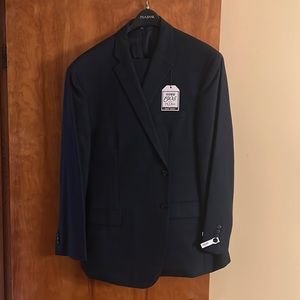 Jos. A. Bank navy blue suit. Size 52R. Pants size 47.